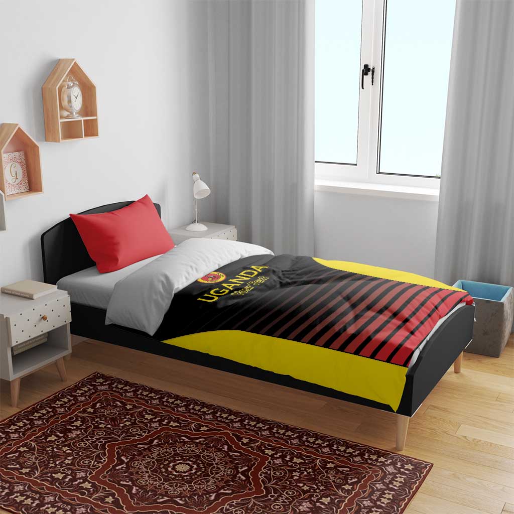 Jamhuri ya Uganda Rugby Custom Bedding Set Go Champions Cranes
