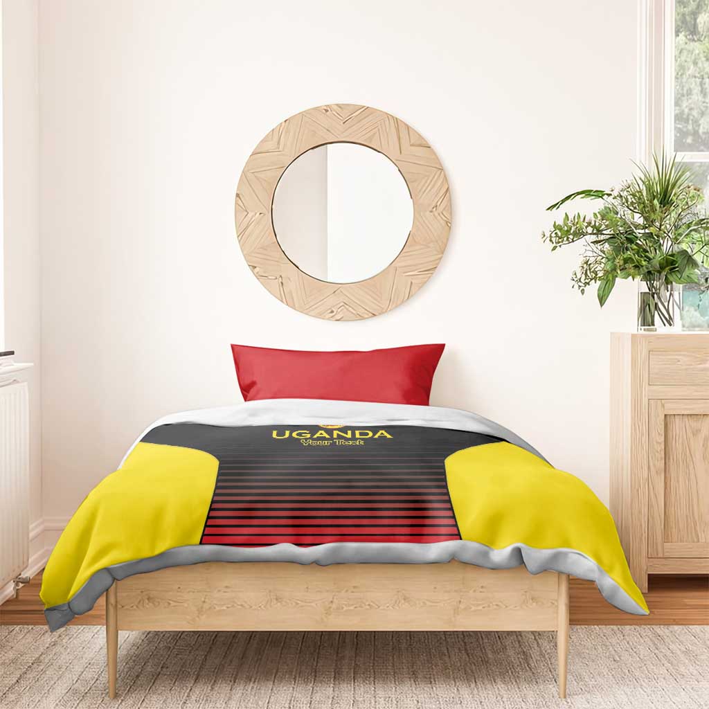 Jamhuri ya Uganda Rugby Custom Bedding Set Go Champions Cranes