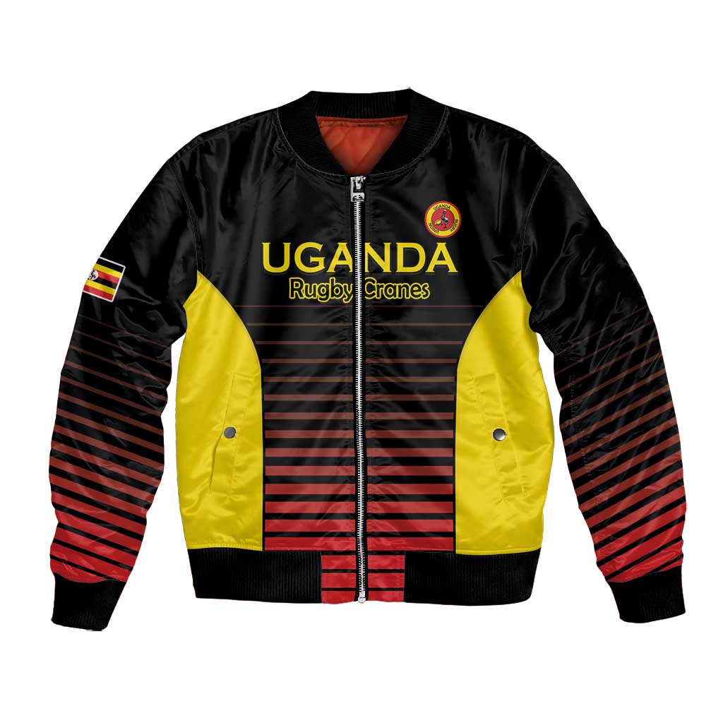 Jamhuri ya Uganda Rugby Custom Bomber Jacket Go Champions Cranes