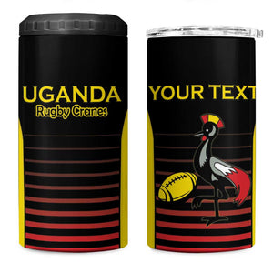Jamhuri ya Uganda Rugby Custom 4 in 1 Can Cooler Tumbler Go Champions Cranes