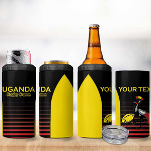 Jamhuri ya Uganda Rugby Custom 4 in 1 Can Cooler Tumbler Go Champions Cranes