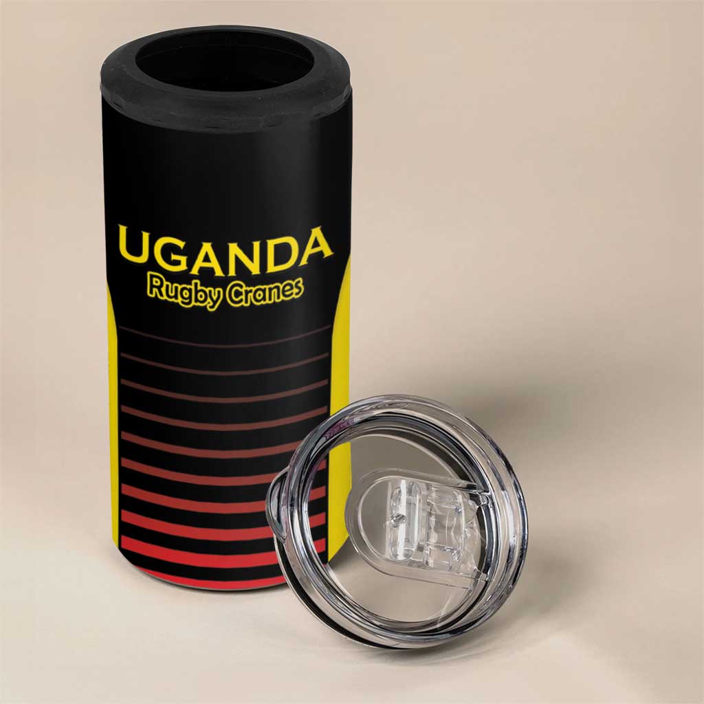 Jamhuri ya Uganda Rugby Custom 4 in 1 Can Cooler Tumbler Go Champions Cranes