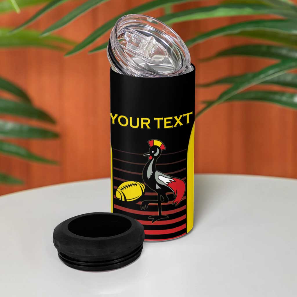 Jamhuri ya Uganda Rugby Custom 4 in 1 Can Cooler Tumbler Go Champions Cranes