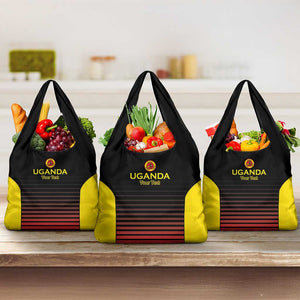 Jamhuri ya Uganda Rugby Custom Grocery Bag Go Champions Cranes