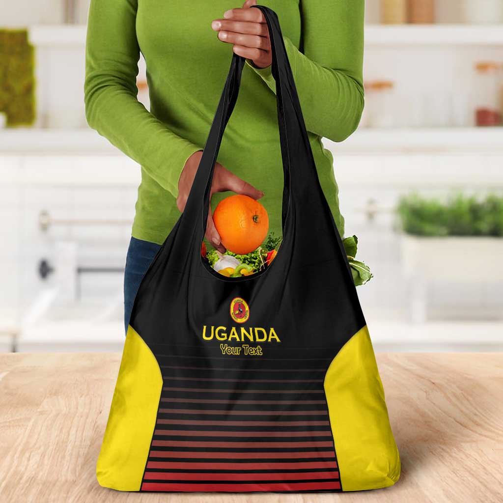 Jamhuri ya Uganda Rugby Custom Grocery Bag Go Champions Cranes