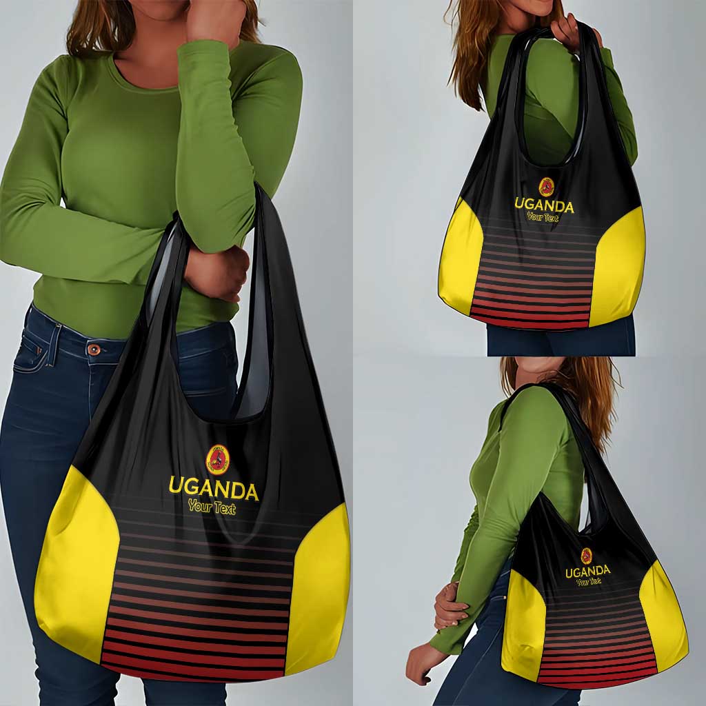 Jamhuri ya Uganda Rugby Custom Grocery Bag Go Champions Cranes