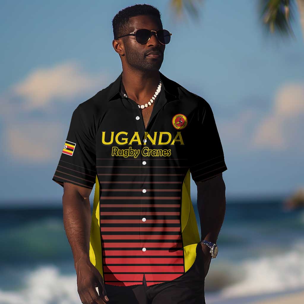 Jamhuri ya Uganda Rugby Custom Hawaiian Shirt Go Champions Cranes