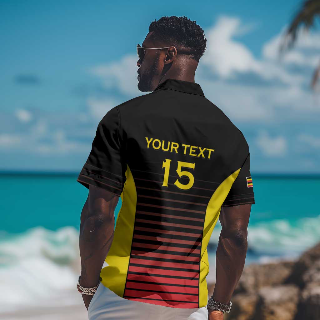 Jamhuri ya Uganda Rugby Custom Hawaiian Shirt Go Champions Cranes