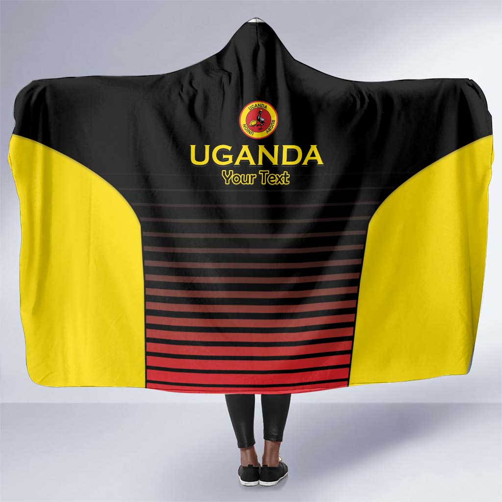 Jamhuri ya Uganda Rugby Custom Hooded Blanket Go Champions Cranes