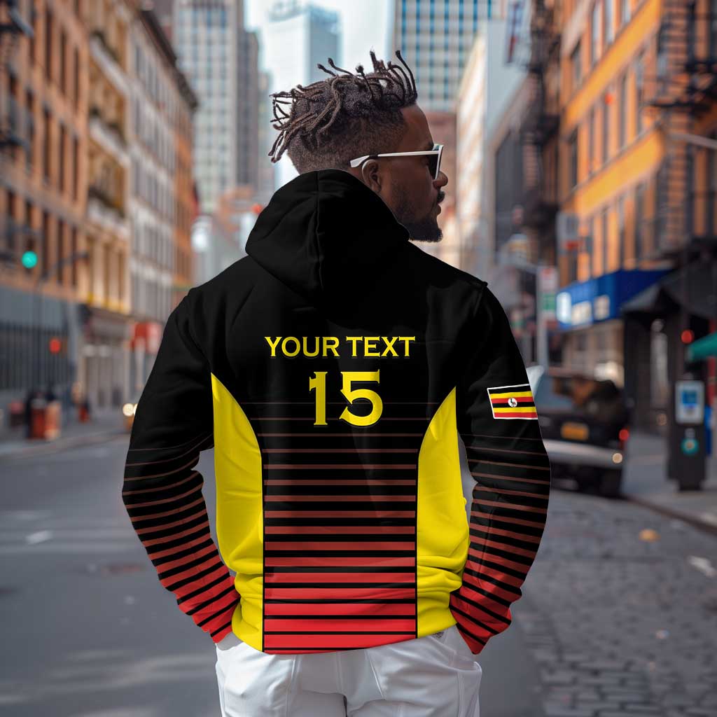 Jamhuri ya Uganda Rugby Custom Hoodie Go Champions Cranes