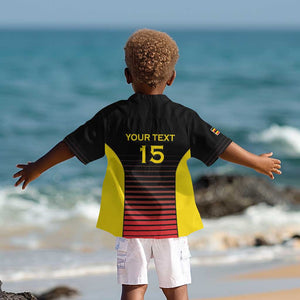 Jamhuri ya Uganda Rugby Custom Kid Hawaiian Shirt Go Champions Cranes