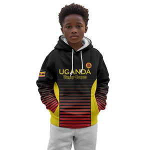 Jamhuri ya Uganda Rugby Custom Kid Hoodie Go Champions Cranes