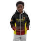Jamhuri ya Uganda Rugby Custom Kid Hoodie Go Champions Cranes