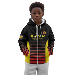 Jamhuri ya Uganda Rugby Custom Kid Hoodie Go Champions Cranes