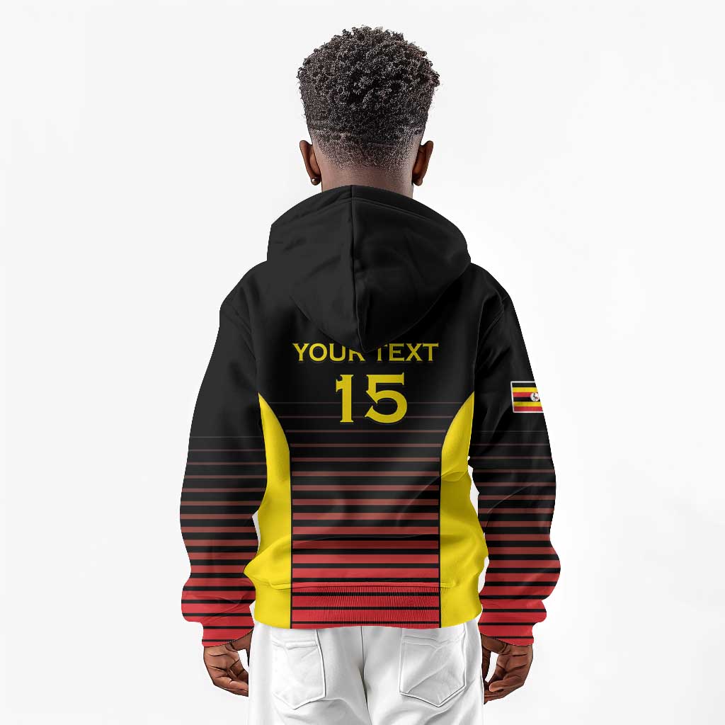 Jamhuri ya Uganda Rugby Custom Kid Hoodie Go Champions Cranes