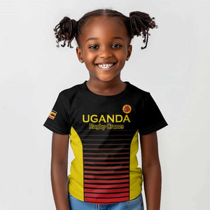 Jamhuri ya Uganda Rugby Custom Kid T shirt Go Champions Cranes
