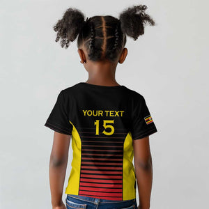 Jamhuri ya Uganda Rugby Custom Kid T shirt Go Champions Cranes