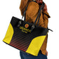 Jamhuri ya Uganda Rugby Custom Leather Tote Bag Go Champions Cranes