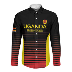 Jamhuri ya Uganda Rugby Custom Long Sleeve Button Shirt Go Champions Cranes