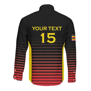 Jamhuri ya Uganda Rugby Custom Long Sleeve Button Shirt Go Champions Cranes