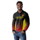 Jamhuri ya Uganda Rugby Custom Long Sleeve Polo Shirt Go Champions Cranes
