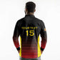 Jamhuri ya Uganda Rugby Custom Long Sleeve Polo Shirt Go Champions Cranes