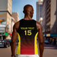 Jamhuri ya Uganda Rugby Custom Men Tank Top Go Champions Cranes
