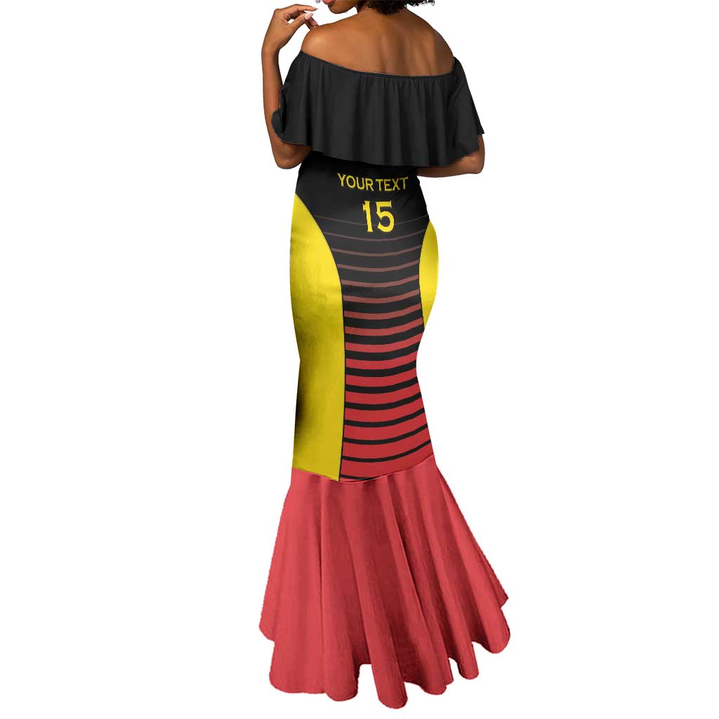 Jamhuri ya Uganda Rugby Custom Mermaid Dress Go Champions Cranes