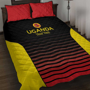 Jamhuri ya Uganda Rugby Custom Quilt Bed Set Go Champions Cranes