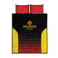 Jamhuri ya Uganda Rugby Custom Quilt Bed Set Go Champions Cranes