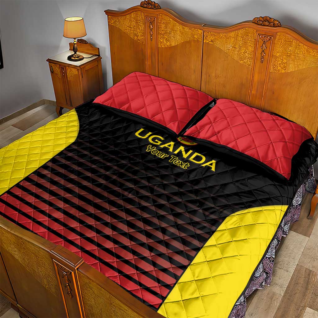 Jamhuri ya Uganda Rugby Custom Quilt Bed Set Go Champions Cranes
