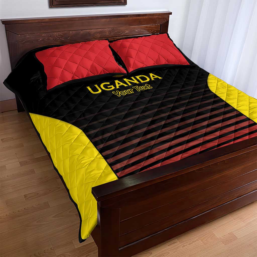 Jamhuri ya Uganda Rugby Custom Quilt Bed Set Go Champions Cranes
