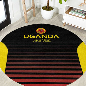 Jamhuri ya Uganda Rugby Custom Round Carpet Go Champions Cranes