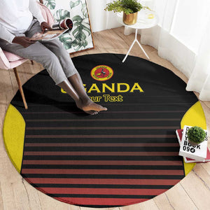 Jamhuri ya Uganda Rugby Custom Round Carpet Go Champions Cranes