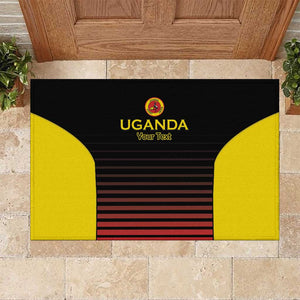 Jamhuri ya Uganda Rugby Custom Rubber Doormat Go Champions Cranes