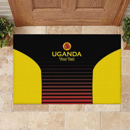 Jamhuri ya Uganda Rugby Custom Rubber Doormat Go Champions Cranes