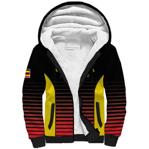 Jamhuri ya Uganda Rugby Custom Sherpa Hoodie Go Champions Cranes