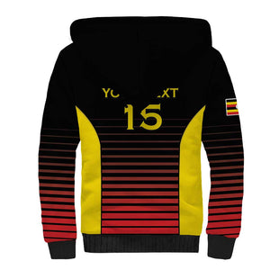Jamhuri ya Uganda Rugby Custom Sherpa Hoodie Go Champions Cranes