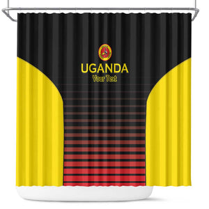 Jamhuri ya Uganda Rugby Custom Shower Curtain Go Champions Cranes