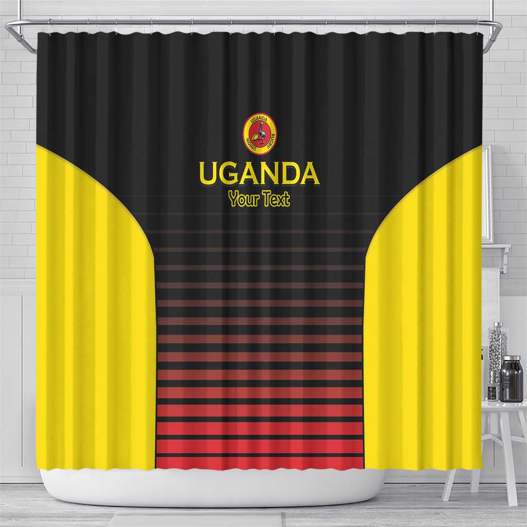 Jamhuri ya Uganda Rugby Custom Shower Curtain Go Champions Cranes