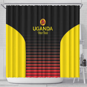 Jamhuri ya Uganda Rugby Custom Shower Curtain Go Champions Cranes