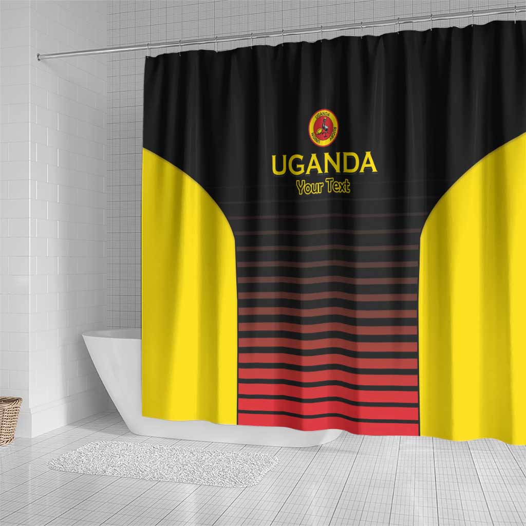 Jamhuri ya Uganda Rugby Custom Shower Curtain Go Champions Cranes