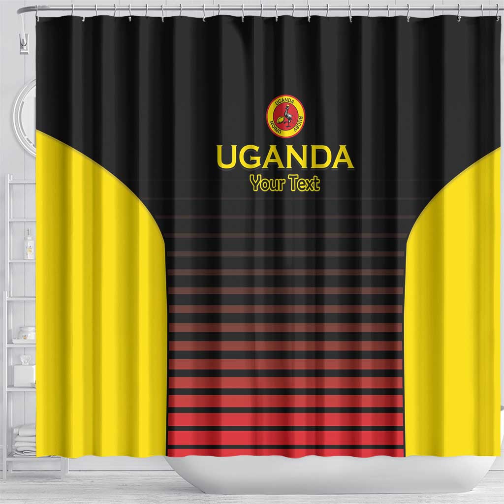 Jamhuri ya Uganda Rugby Custom Shower Curtain Go Champions Cranes