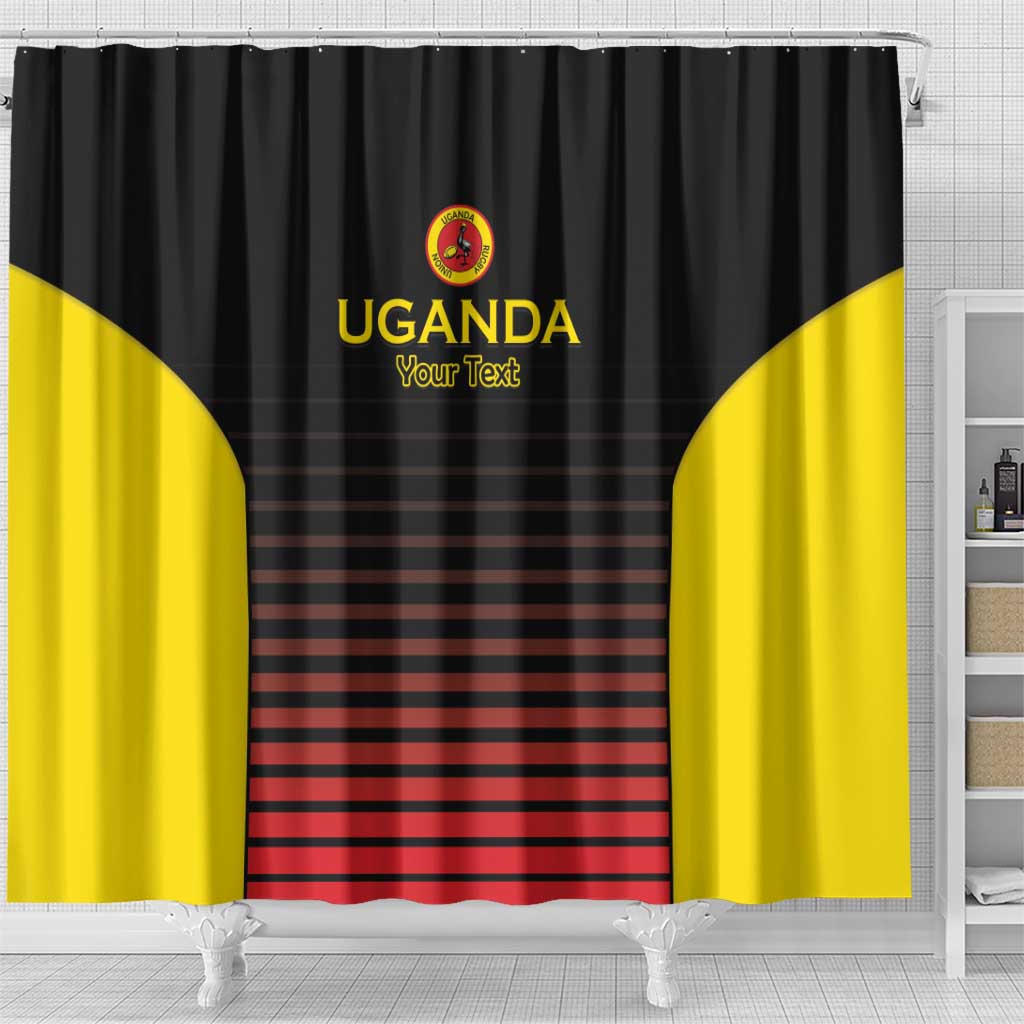 Jamhuri ya Uganda Rugby Custom Shower Curtain Go Champions Cranes