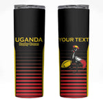 Jamhuri ya Uganda Rugby Custom Skinny Tumbler Go Champions Cranes