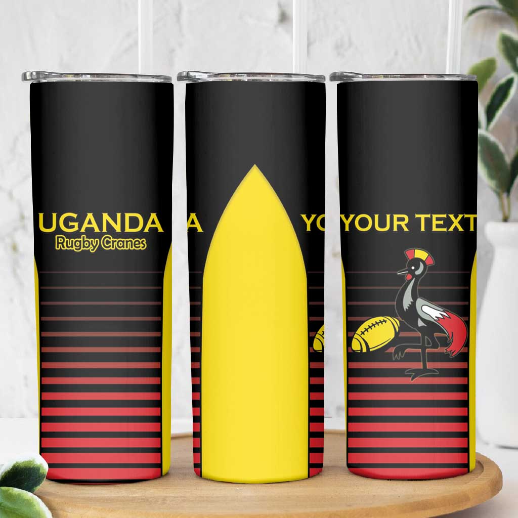 Jamhuri ya Uganda Rugby Custom Skinny Tumbler Go Champions Cranes