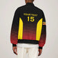 Jamhuri ya Uganda Rugby Custom Sleeve Zip Bomber Jacket Go Champions Cranes