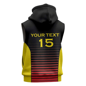 Jamhuri ya Uganda Rugby Custom Sleeveless Zip Hoodie Go Champions Cranes - African Pride