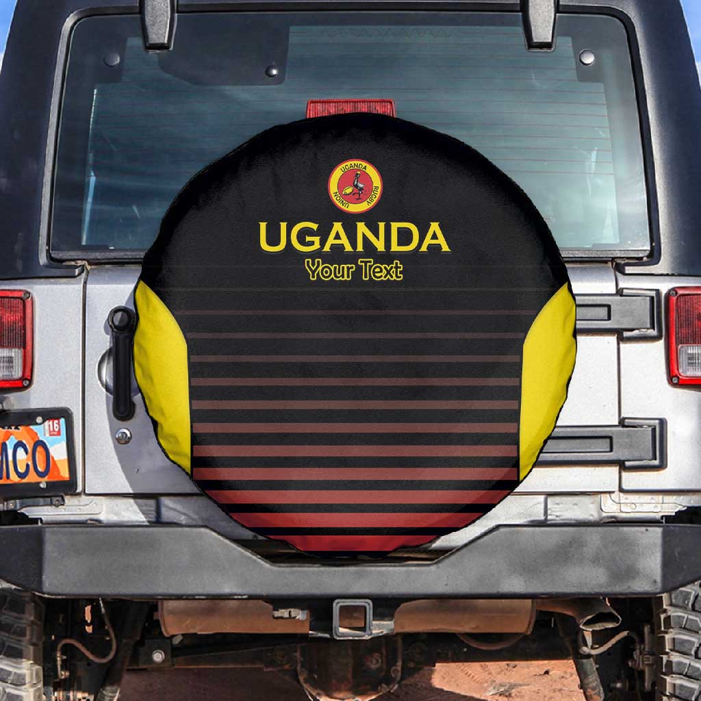 Jamhuri ya Uganda Rugby Custom Spare Tire Cover Go Champions Cranes