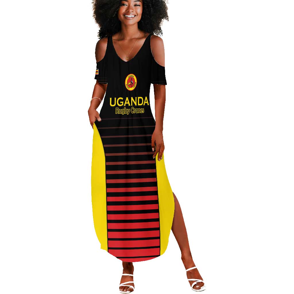 Jamhuri ya Uganda Rugby Custom Summer Maxi Dress Go Champions Cranes